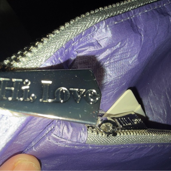 Hi, Love Set of Two Lilac Pouches - Picture 6 of 6